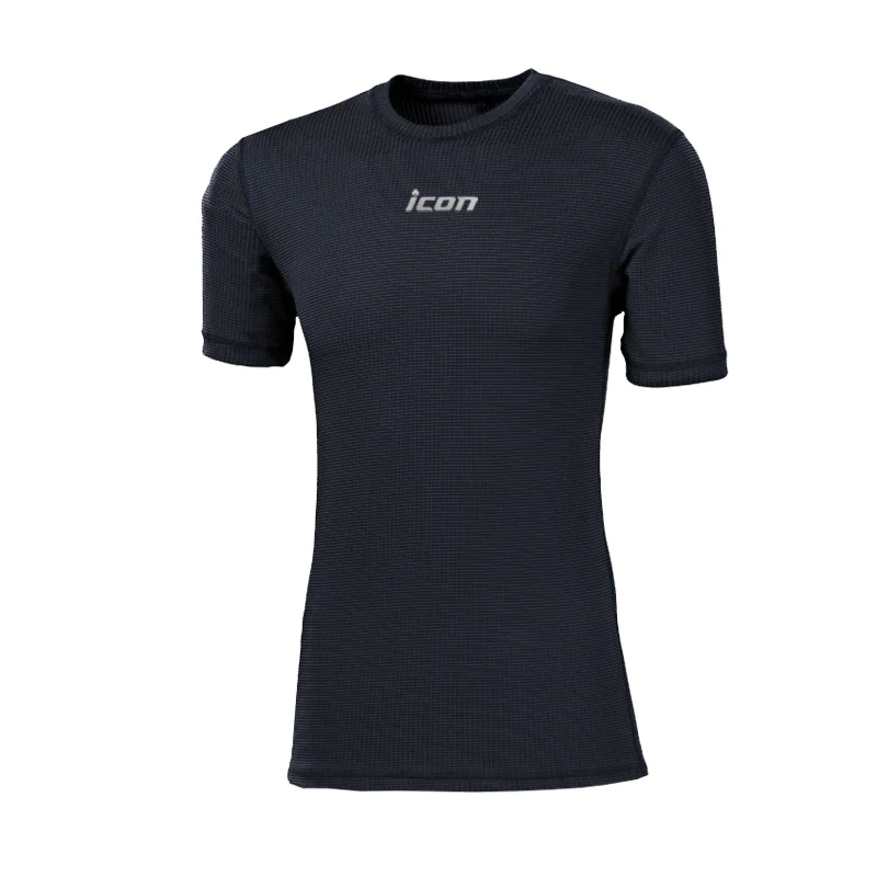 Térmica Manga Corta Hombre Negra Icon
