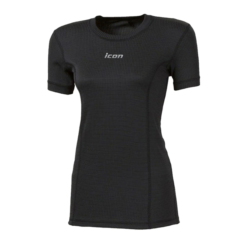 Térmica Manga Corta Mujer ICON Negra